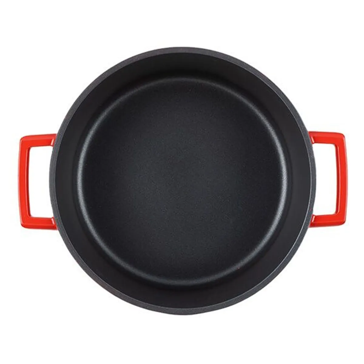 Caçarola Aluminio Baixa 28cm ONE c/tampa Antiaderente Vermelha Jomafe - JOM 095 — imagem 4