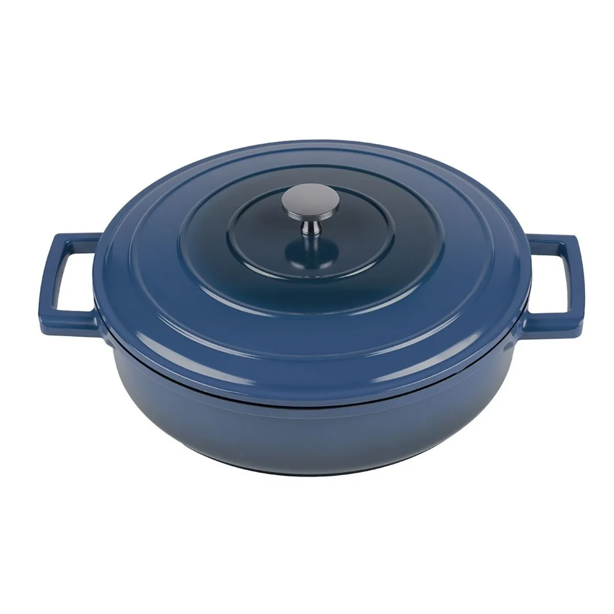 Caçarola Aluminio Baixa 28cm ONE c/tampa Antiaderente Blue Jomafe - JOM 105 — imagem 2