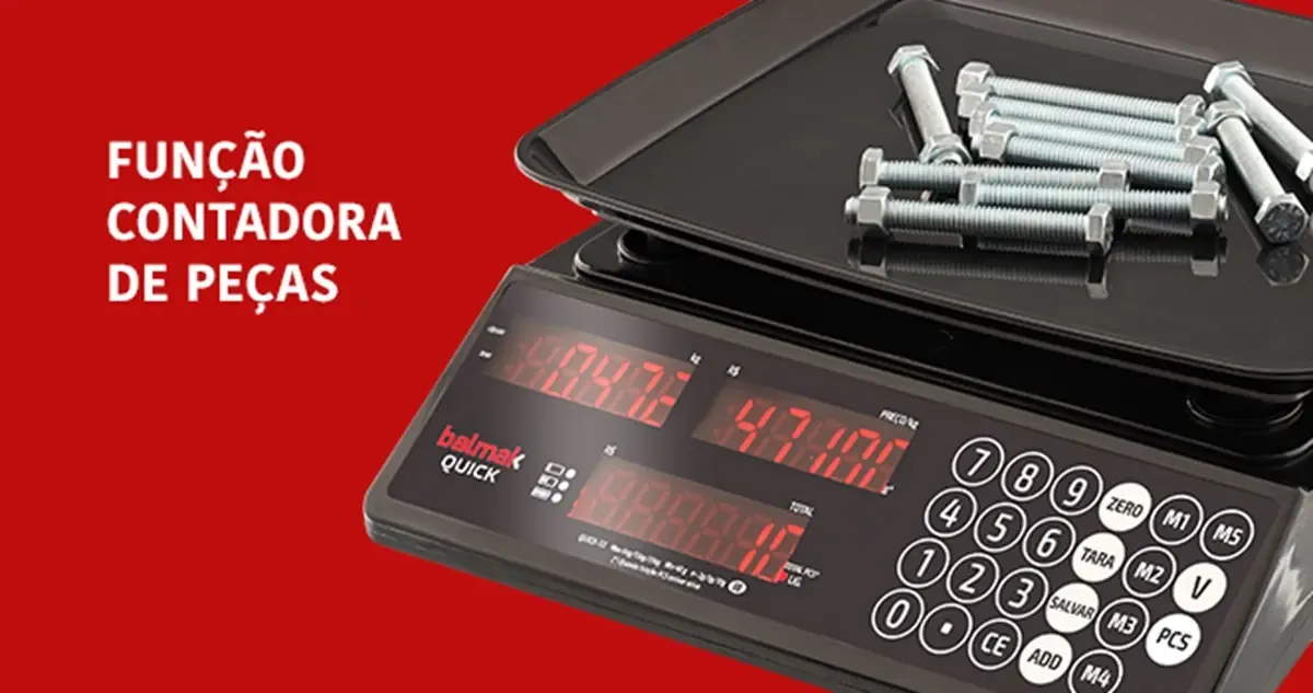 Balança Eletrônica 6/15/33KG 2/5/10G 3 Funções C/Bateria QUICK33BF - Balmak - 0BK 020 — imagem 3