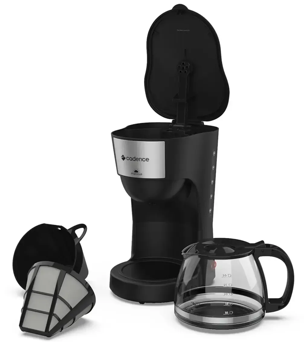 Cafeteira Elétrica 1,25l Preta 220v CAF620 - Cadence - 0CD 143 — imagem 3