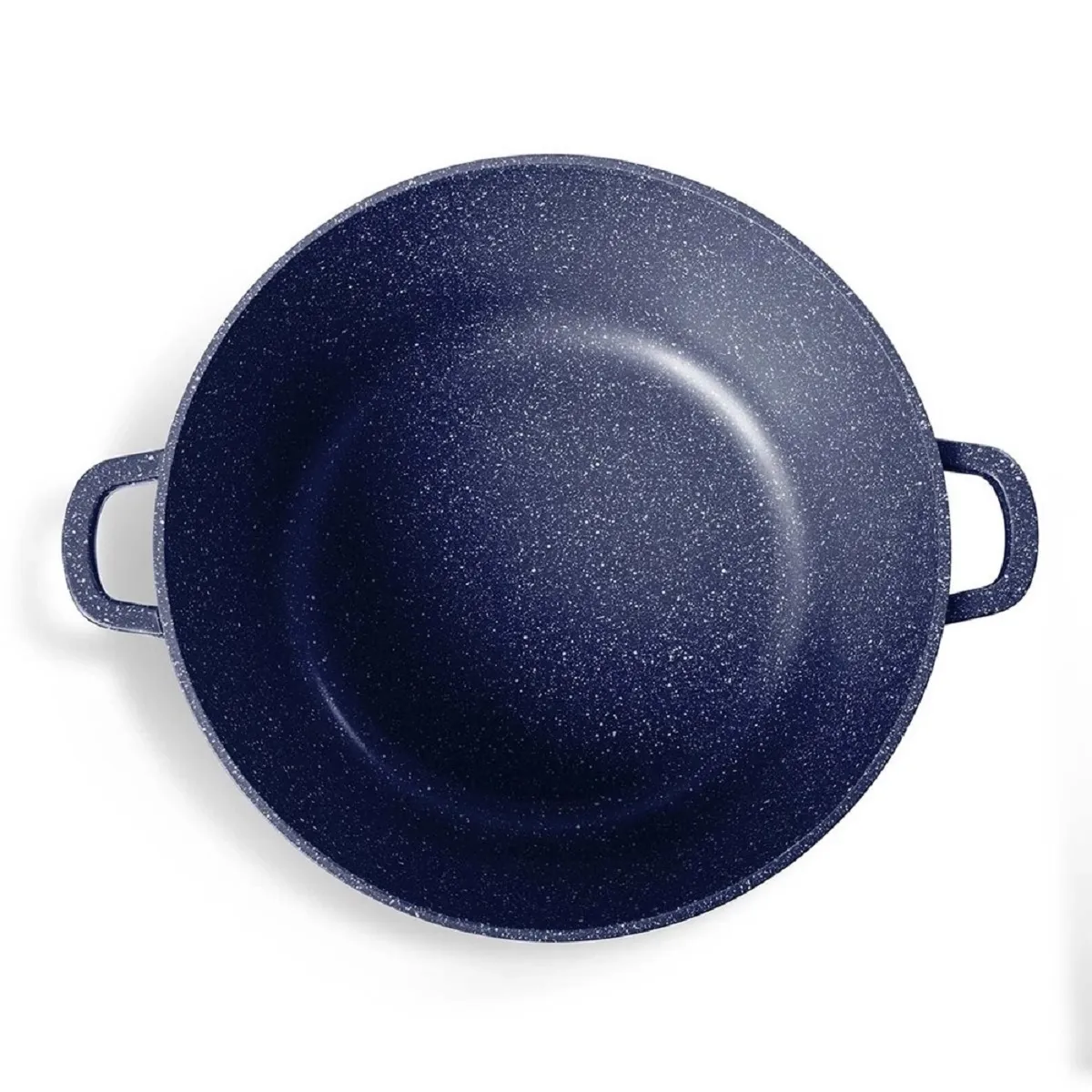 Caçarola Aluminio 2,2L Graniflon 20cm Azul Com Tampa Vidro - MARCAMIX - MMX 588 — imagem 3
