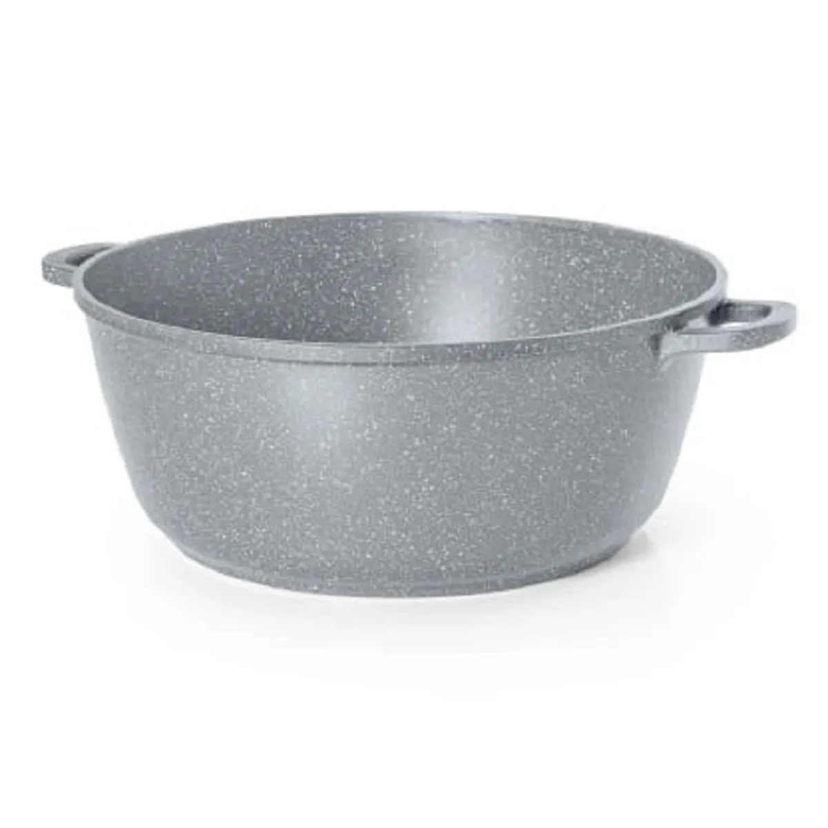 Caçarola Aluminio 4,2L Graniflon 24cm Cinza  Com Tampa Vidro - MARCAMIX - MMX 592 — imagem 3