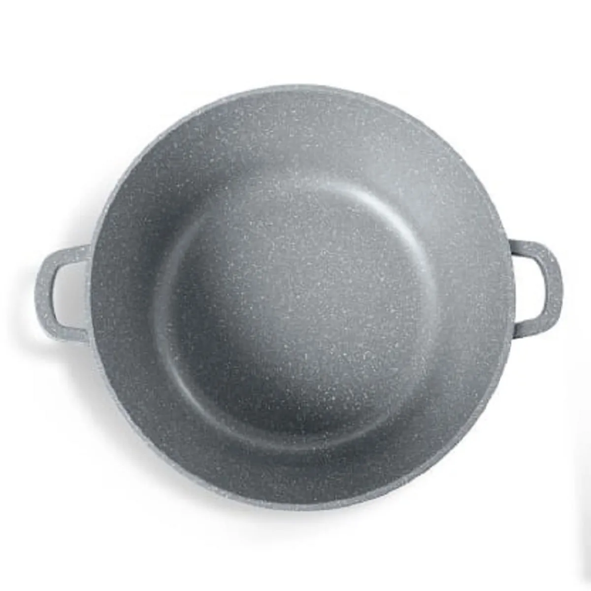 Caçarola Aluminio 4,2L Graniflon 24cm Cinza  Com Tampa Vidro - MARCAMIX - MMX 592 — imagem 4