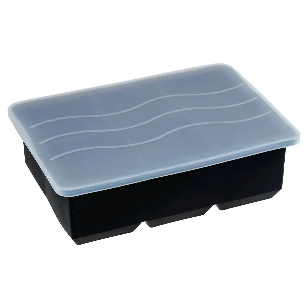 Forma de Gelo Silicone 6 cubos Preto com tampa 5329 - Weck - WEK 122 — imagem 2