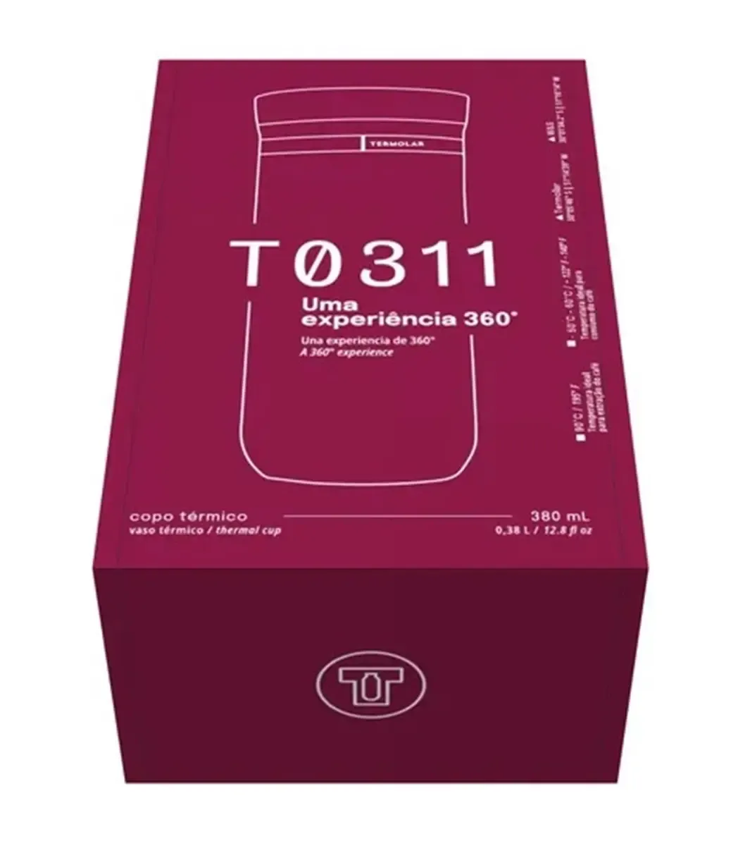 Copo Térmico 380ml Rosa Cyber - Termolar - TLR 113 — imagem 4