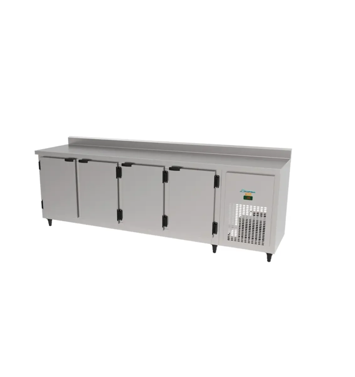 Balcão Refrigerado 672L Encosto Inox Escovado 4P Sem Cuba 220V 4430/KBSC-235D - Kofisa - 0KO 047 — imagem 2