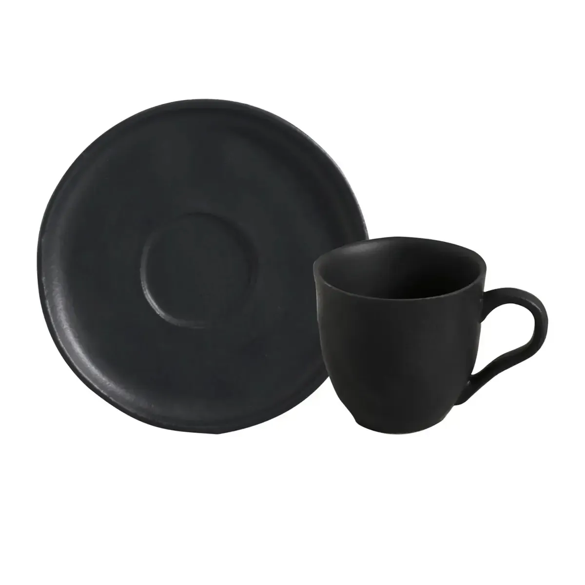 Xícara Chá 170ml Com Pires Bio Preto Matte 363173901 Porto Brasil - PBC 045 — imagem 2